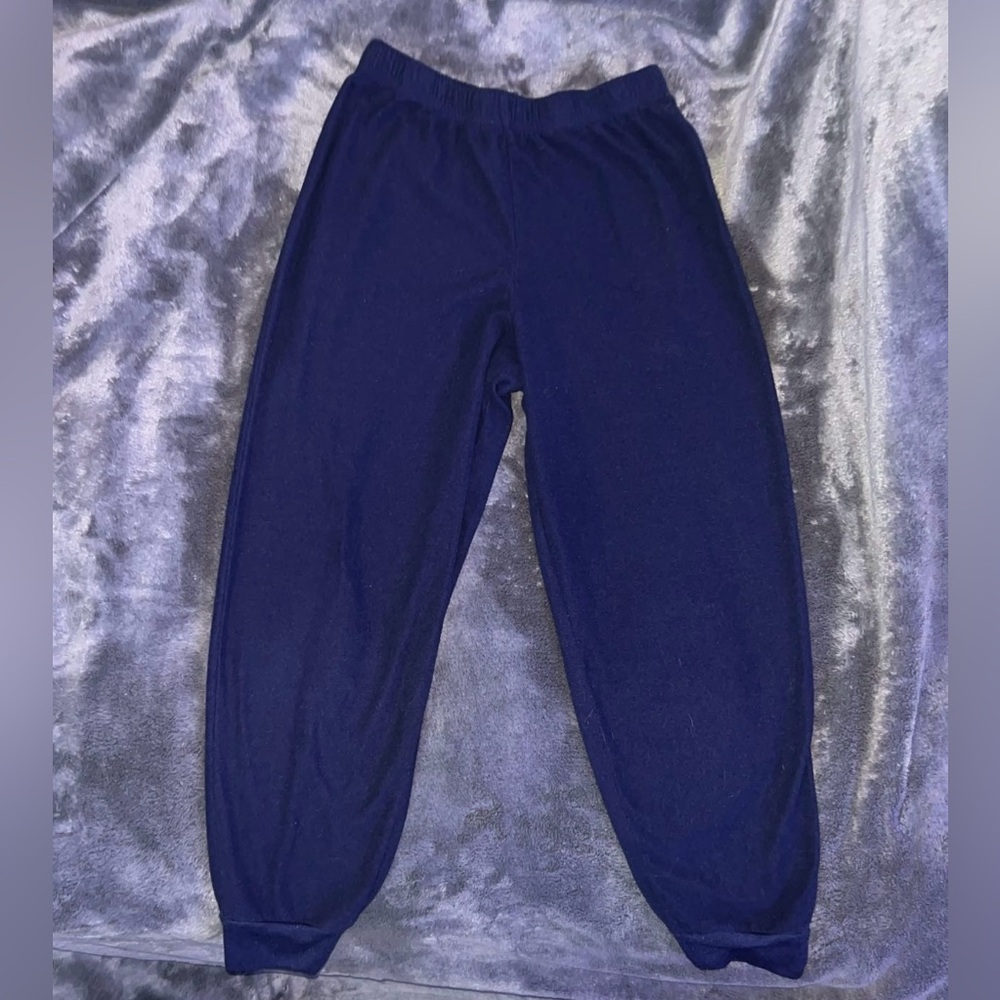 Children’s pajama pants size 10/12 soft fleece navy blue pajama pants